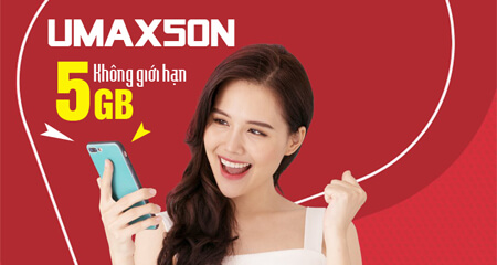 Đăng ký gói cước UMAX50N Viettel - Trọn gói dùng 30 ngày