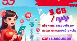 Đăng ký gói cước 180N Viettel online và liên lạc trong nước nửa năm với combo ưu đãi khủng